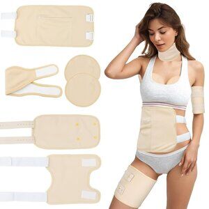 6 PCS Castor Oil Pack Wrap Organic Cotton, Castor Oil Pack Kit